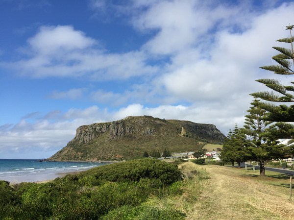 Looking back at The Nut, Stanley, Tasmania