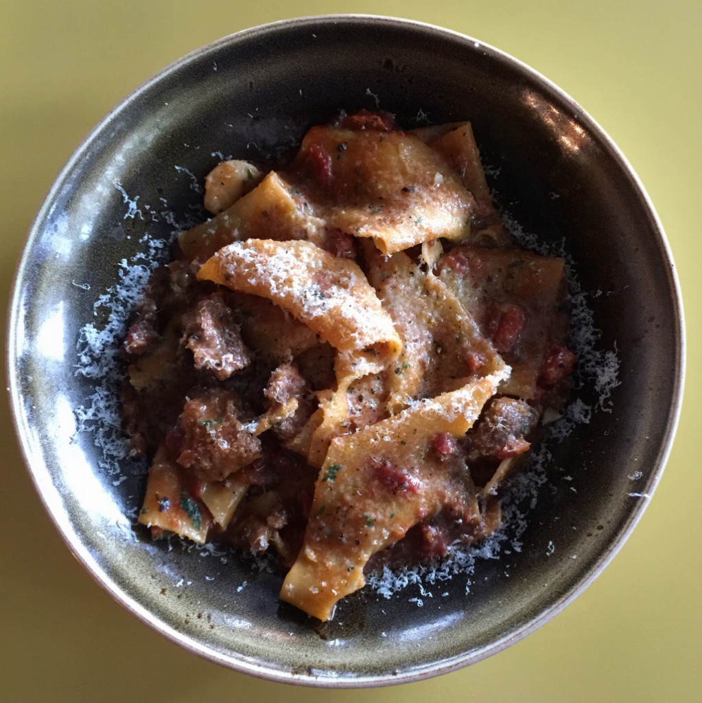 Pappardelle with lamb ragu