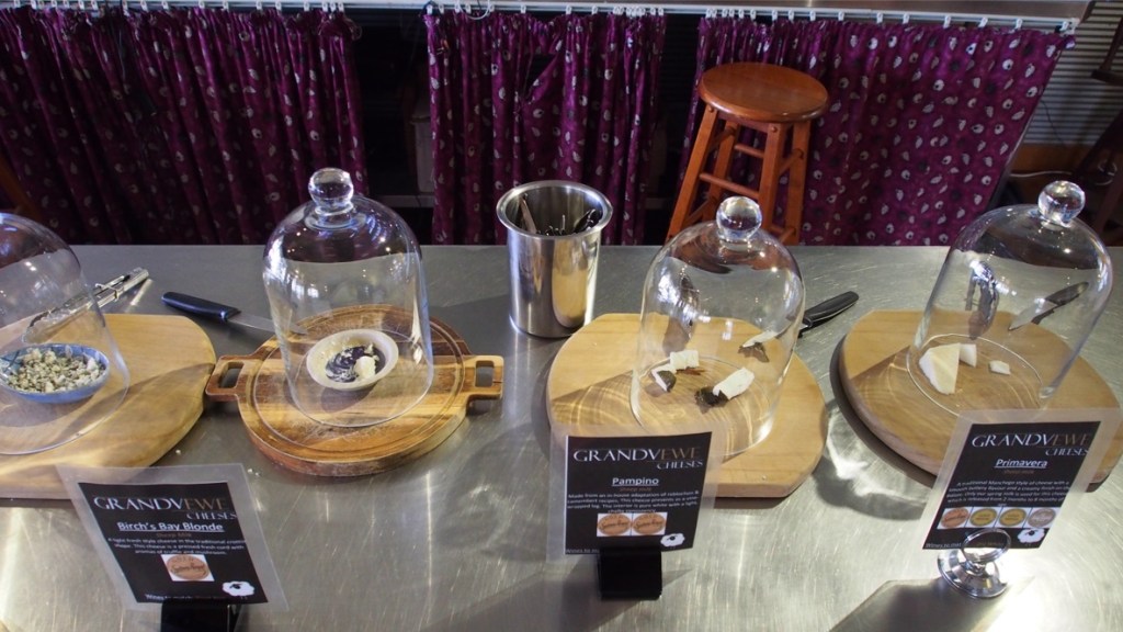 Sheep cheese tasting at Grandvewe